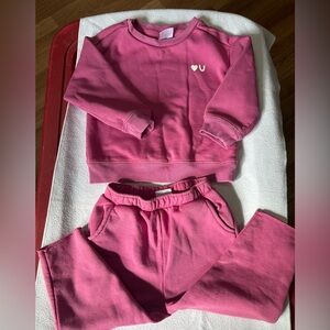GAP Toddler Girls Pink Sweatshirt and Pants